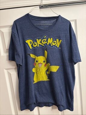 Pokemon Navy Blue Pikachu Graphic Tee